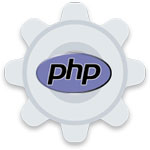 php icon inside a cog
