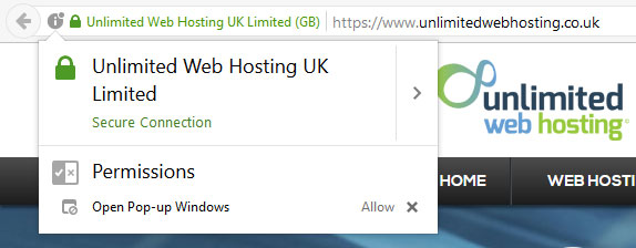 HTTPS Screenshot example