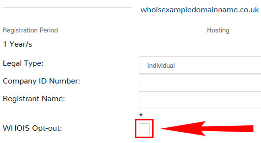 WHOIS opt out