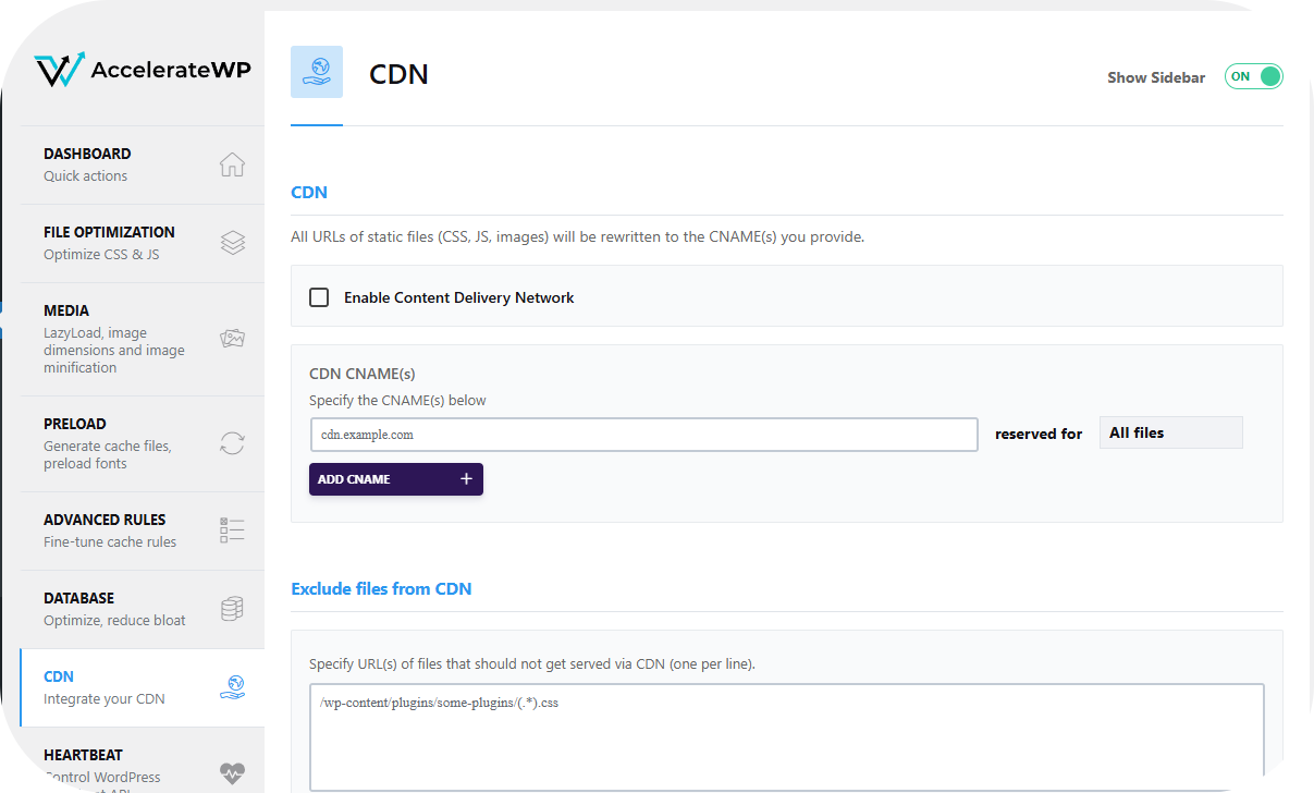 CDN AccelerateWP